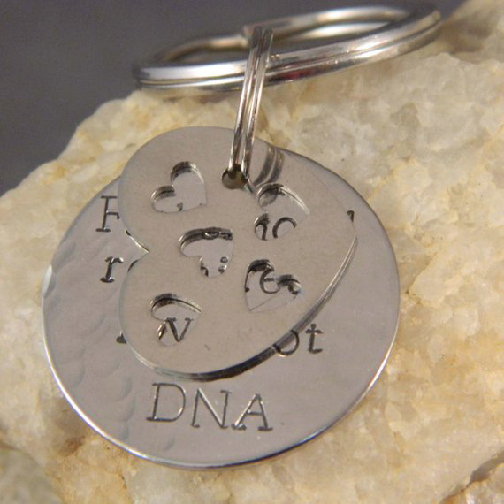 Fatherhood Requires love not DNA Fathers Dad Keychain